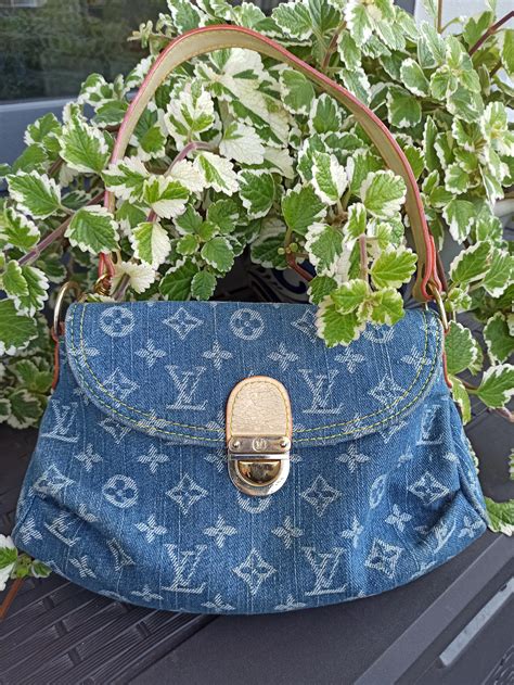 louis vuitton denim bag vintage|old vintage louis vuitton bags.